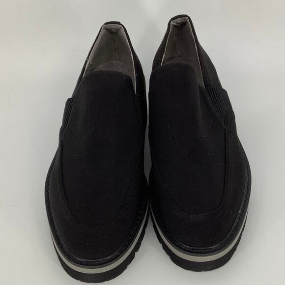 Donald Pliner Size 5M Black Trudie Slip On Platform Wedge Loafers Shoes OS12-7 - Picture 2 of 10